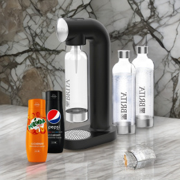 Filtr EXCITO-B + Saturator BRITA sodaONE + dwupak butelek Brita + koncentrat Mirinda i Pepsi Max