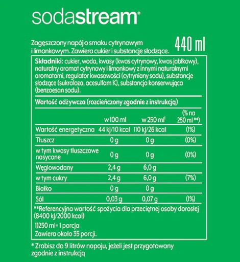 Koncentrat SodaStream 440ml - 7up Koncentrat SodaStream 440ml - 7up